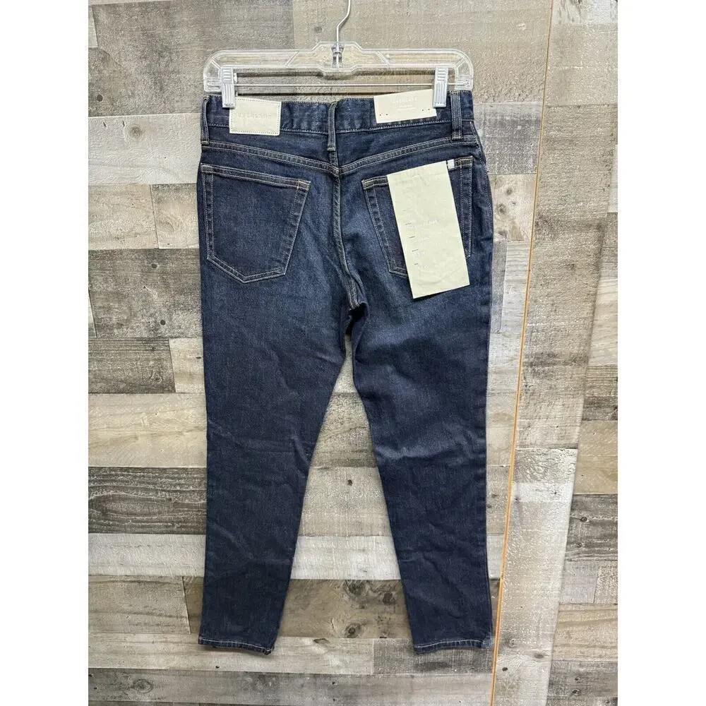 BRAND NEW Everlane Women's 28x30 Slim Fit Low Stretch Dark‎ Wash
